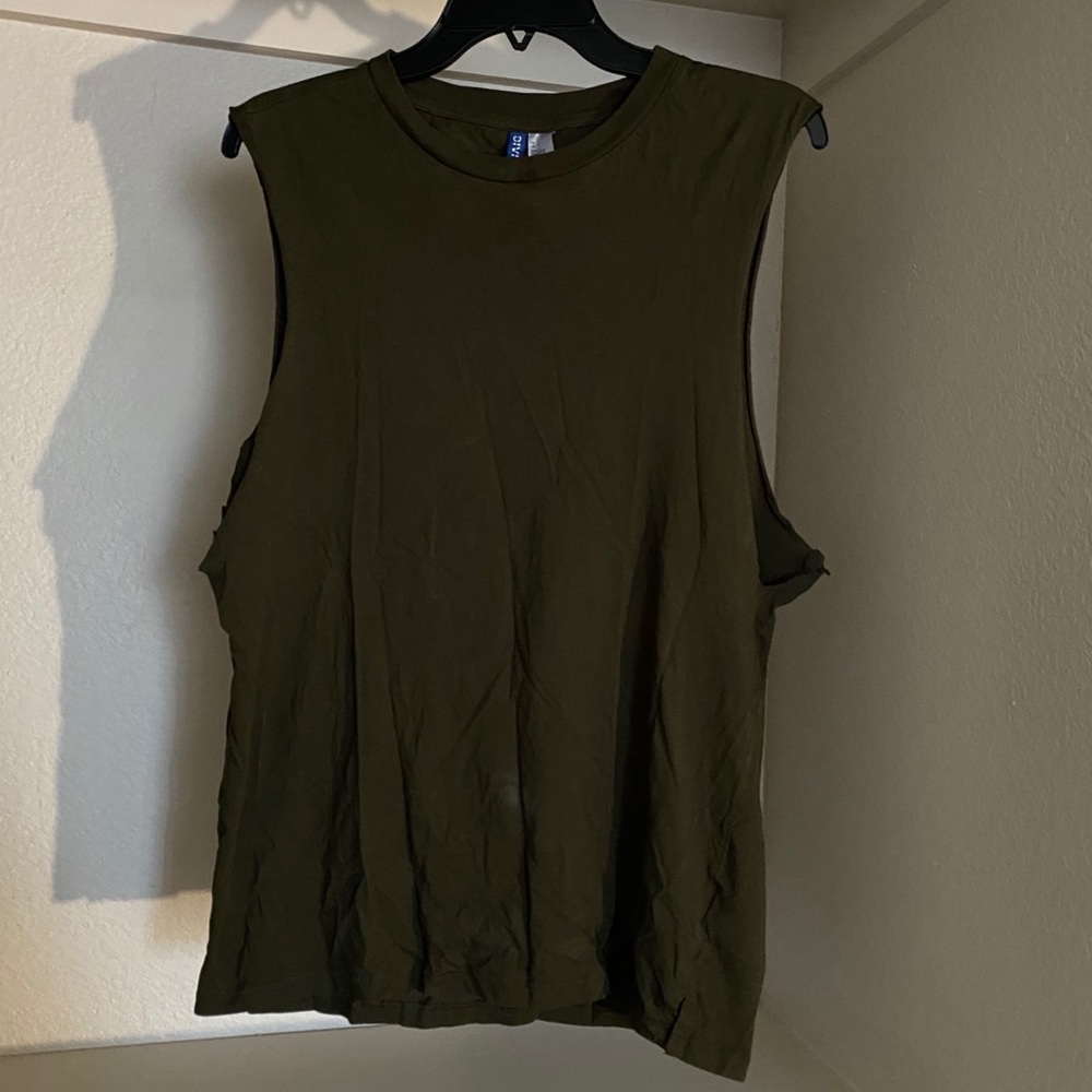 Green tank top